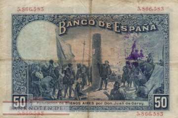 Spanien - 50  Pesetas (#080a_F)