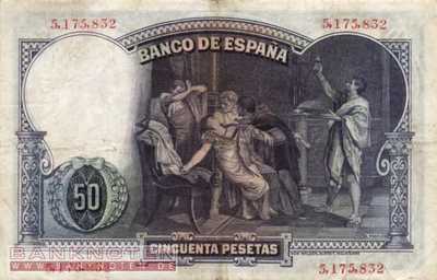 Spain - 50 Pesetas (#082_F)