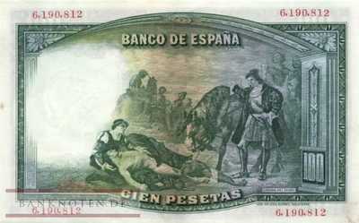 Spanien - 100  Pesetas (#083_XF)