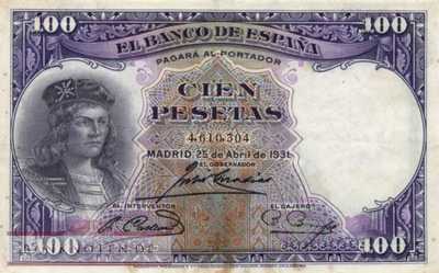 Spanien - 100  Pesetas (#083_VF)