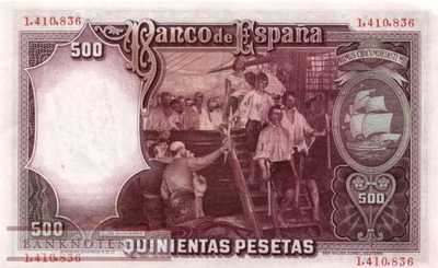 Spanien - 500  Pesetas (#084_UNC)