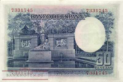 Spanien - 50  Pesetas (#088_XF)