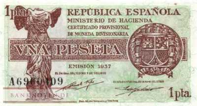 Spanien - 1  Peseta (#094_UNC)