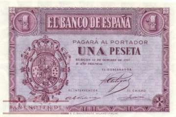 Spanien - 1  Peseta (#104a_UNC)
