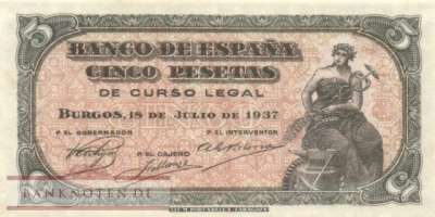 Spanien - 5  Peseta (#106a_UNC)