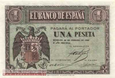 Spanien - 1  Pesetas (#107a_UNC)