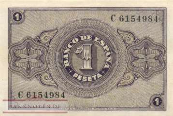 Spanien - 1  Pesetas (#108a_UNC)