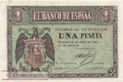 Spain - 1  Pesetas (#108a_AU)