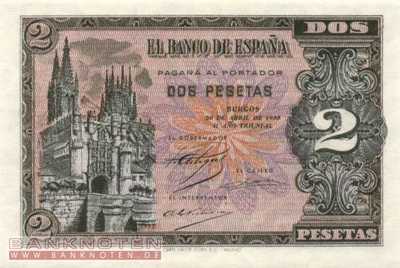 Spanien - 2  Pesetas (#109a_UNC)
