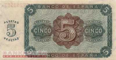 Spanien - 5  Pesetas (#110a_UNC)