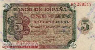 Spanien - 5  Pesetas (#110a_UNC)