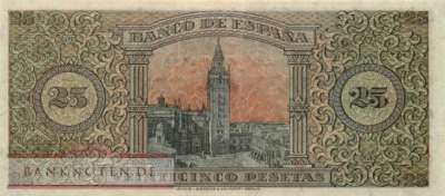 Spanien - 25  Pesetas (#111a_XF)