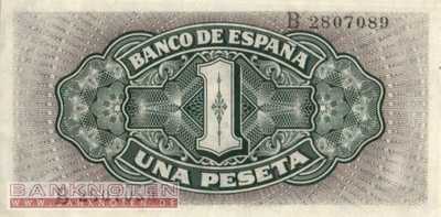 Spanien - 1  Peseta (#122a_XF)