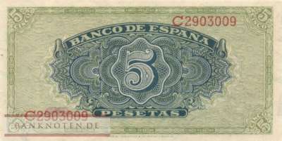 Spanien - 5  Pesetas (#123a_UNC)