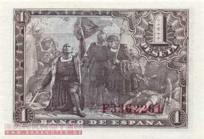 Spanien - 1  Peseta (#126a_UNC)