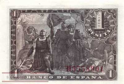 Spain - 1  Peseta (#126a_AU)