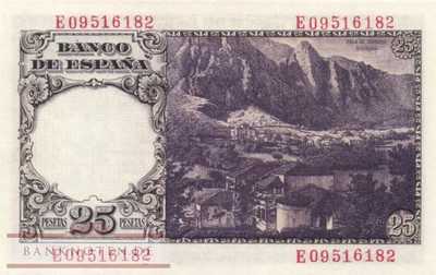 Spanien - 25  Pesetas (#130a_UNC)