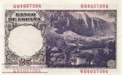 Spanien - 25  Pesetas (#130a_AU)