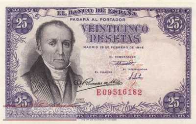 Spanien - 25  Pesetas (#130a_UNC)