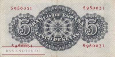 Spanien - 5  Pesetas (#134a_VF)
