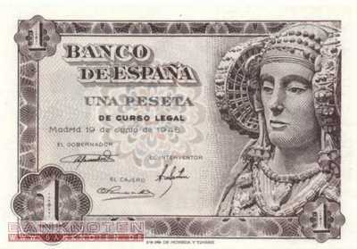 Spain - 1  Peseta (#135_UNC)