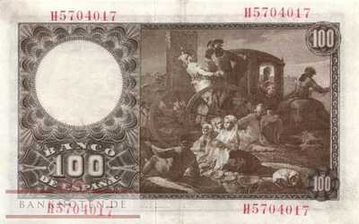 Spanien - 100  Pesetas (#137a_XF)