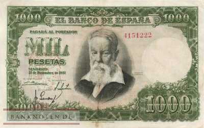 Spain - 1.000  Pesetas (#143a_F)