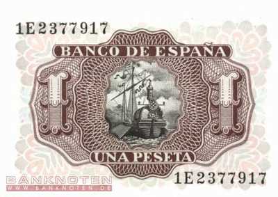 Spain - 1  Peseta (#144a_UNC)