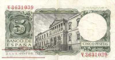 Spanien - 5  Pesetas (#146a_VF)
