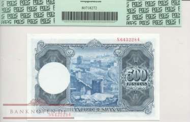 Spanien - 500  Pesetas - PCGS64 (#148a-PCGS64_UNC)