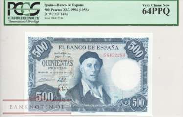 Spanien - 500  Pesetas - PCGS64 (#148a-PCGS64_UNC)