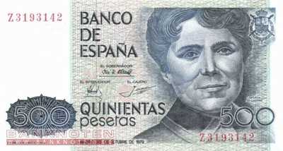 Spain - 500  Pesetas (#157_UNC)