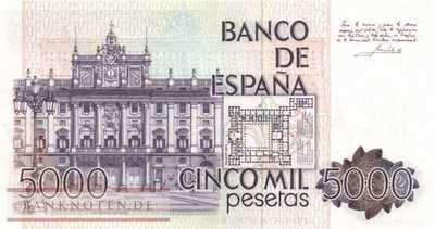 Spanien - 5.000  Pesetas (#160_UNC)