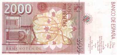 Spanien - 2.000  Pesetas (#164_AU)