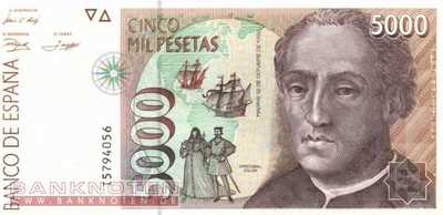 Spanien - 5.000  Pesetas (#165_UNC)