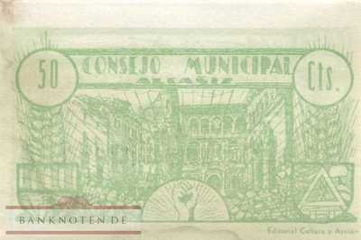 Spanien - Alcaniz - 50  Centesimos (#922_AU)