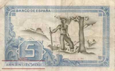 Spanien - 5  Pesetas (#S561a_VF)