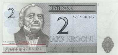 Estonia - 2  Krooni - Replacement (#085bR_UNC)