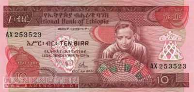 Ethiopia - 10  Birr (#032a_UNC)