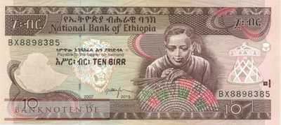 Äthiopien - 10  Birr (#048f_UNC)