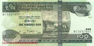 Ethiopia - 100  Birr (#052d_UNC)