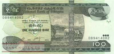 Ethiopia - 100  Birr (#052f_UNC)