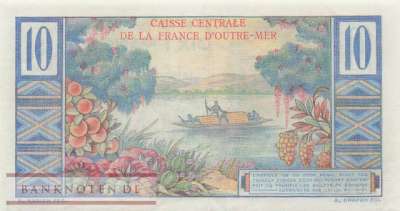 Französisch Äquatorial-Afrika - 10  Francs (#021_XF)