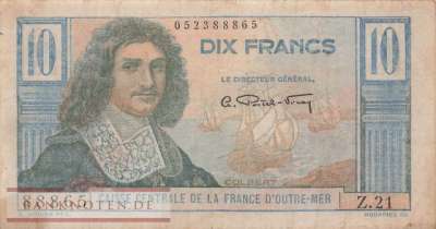 Französisch Äquatorial-Afrika - 10  Francs (#021_F)