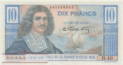 Französisch Äquatorial-Afrika - 10  Francs (#021_XF)