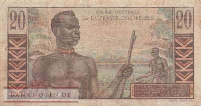 Französisch Äquatorial-Afrika - 20  Francs (#022_F)