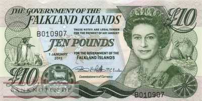 Falkland Islands - 10  Pounds (#018a_UNC)