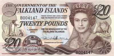 Falkland Islands - 20  Pounds (#019a_UNC)