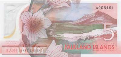 Falkland Inseln - 5  Pounds (#020_UNC)