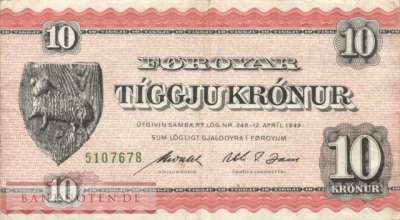 Faroer Inseln - 10  Krónur (#015d_VF)
